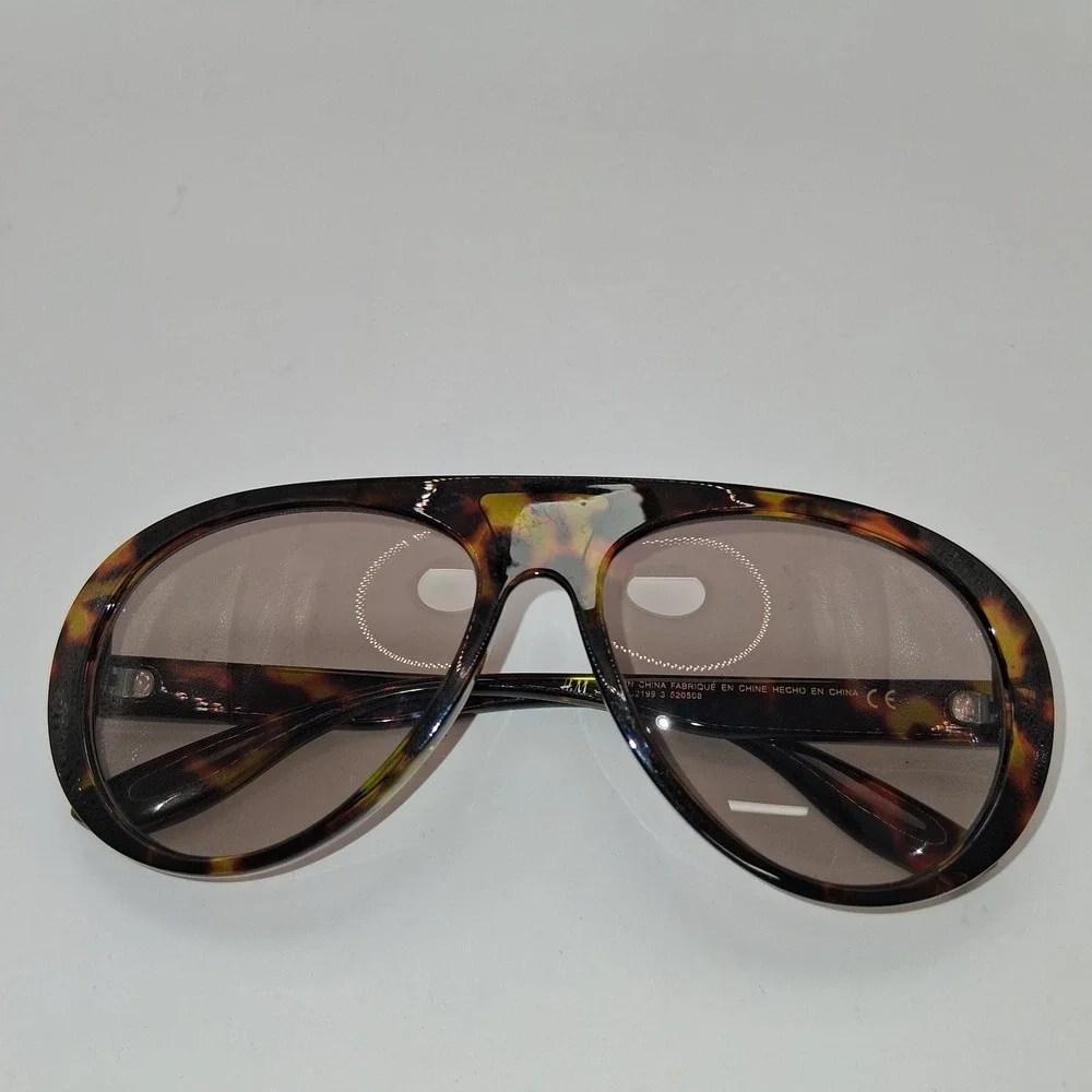 H&M Sunglasses Women's Tortoiseshell Oversized Pilot Style UV Protection